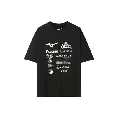 MIZUNO X ILCORSO ARTWORK SHORT SLEEVE_32MI5I03, 블랙