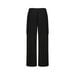 BRUSHED CARGO PANTS_32YD5G21, 블랙