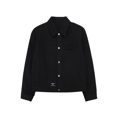 MIZUNO X STU DENIM JACKET_32MTWJ00, 블랙