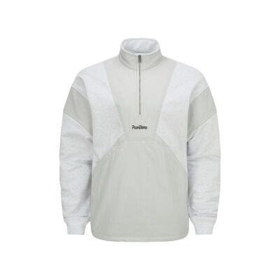 WOVEN PATCH SWEAT ANORAK_32YE4551, 화이트멜란지