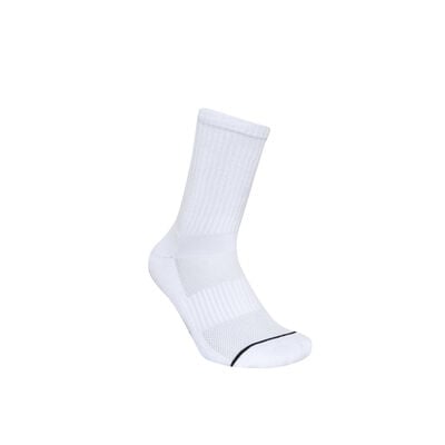 LINE CUSHION SOCKS (14cm)_33YX2506, 화이트블랙