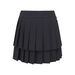 여성 앞뒤반전 플리츠 큐롯_52KD3202, 블랙