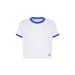 HERITAGE COTTON SHORT SLEEVE (W)_32YA5E51, 화이트 멜란지