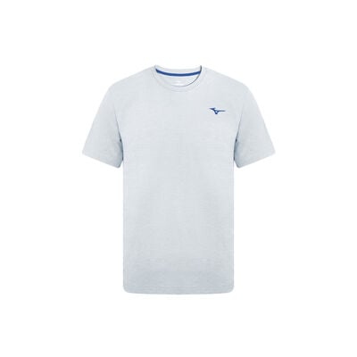 POLY SMALL LOGO SHORT SLEEVE_32YA5B23, 라이트그레이/블루
