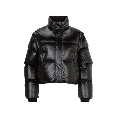 DETACHABLE CROP DOWN JACKET_32YE4822, 블랙