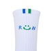 RUN CUSHION SOCKS (14cm)_33YX2502, 화이트그린