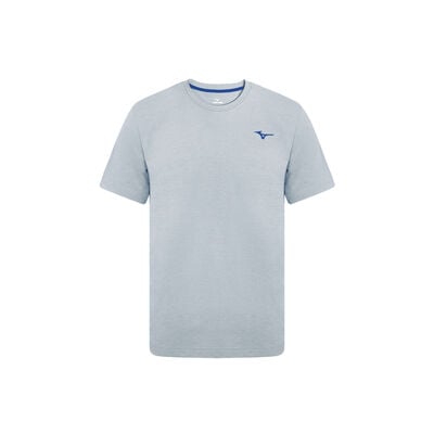 POLY SMALL LOGO SHORT SLEEVE_32YA5B23, 라이트그레이/블루
