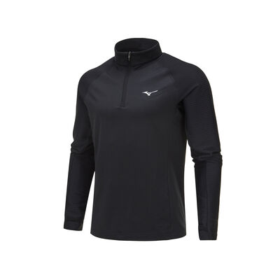 RUNNING HALF ZIP SHIRTS_32YA2501, 블랙