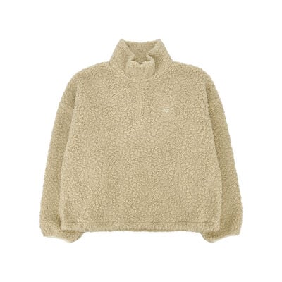 MIZUNO X STU FLEECE HALF ZIP UP_32MTWJ03, 크림