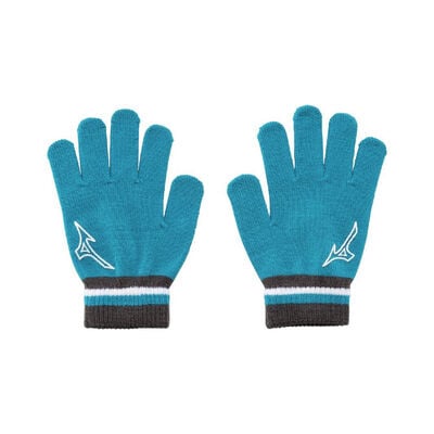 KNIT GLOVE (JUNIOR)_C32JYC902, 터쿼이즈