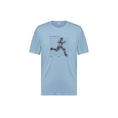 RUNNING GRAPHIC SHORT SLEEVE_32YA5B01, 뉴 블루