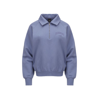 SWEAT HALF ZIP CROP MTM_32YC4850, 라이트네이비