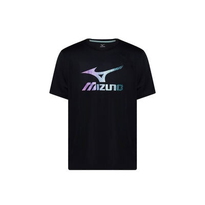 GRADATION LOGO SHORT SLEEVE_32YA5B25, 블랙