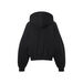 SWEAT HOOD CROP JACKET_32YE4820, 블랙