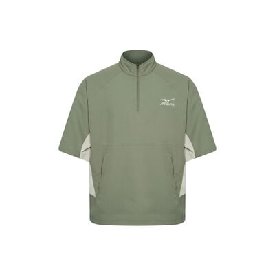 SEERSUCKER HALF SLEEVE ANORAK_32YE5B22, 올리브