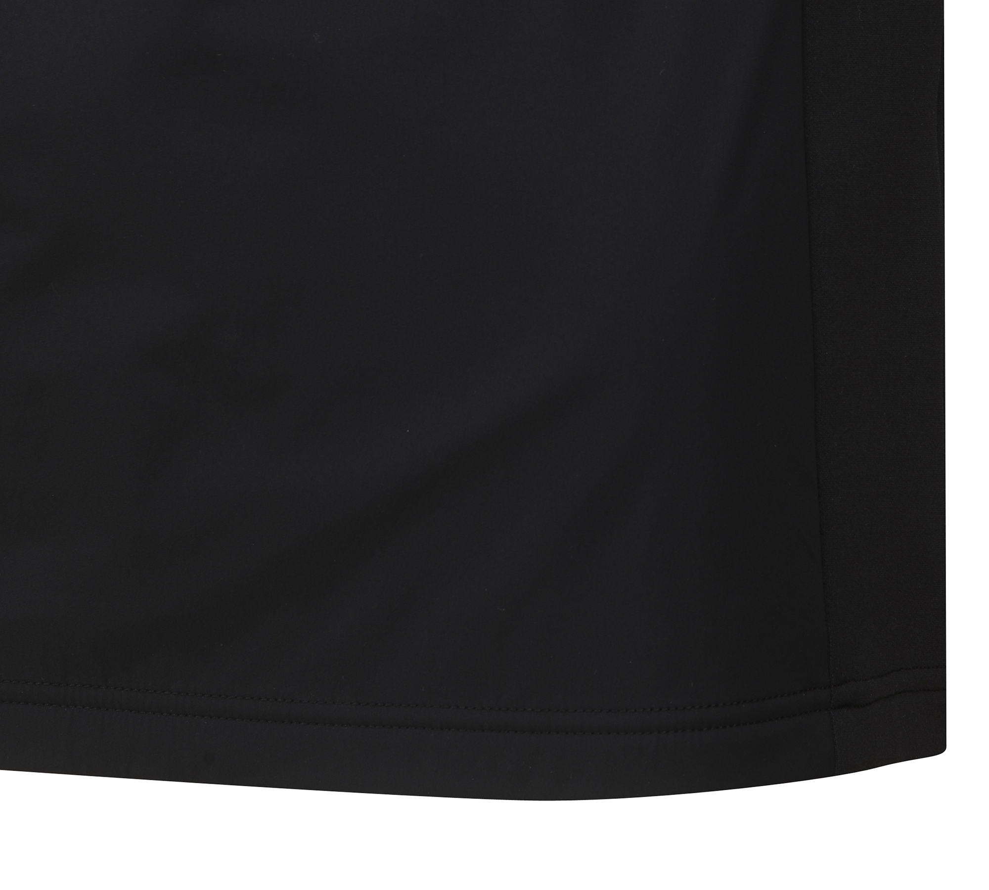 FX 우븐믹스 H/B 변형 반집업 티셔츠_52KA2651, 블랙