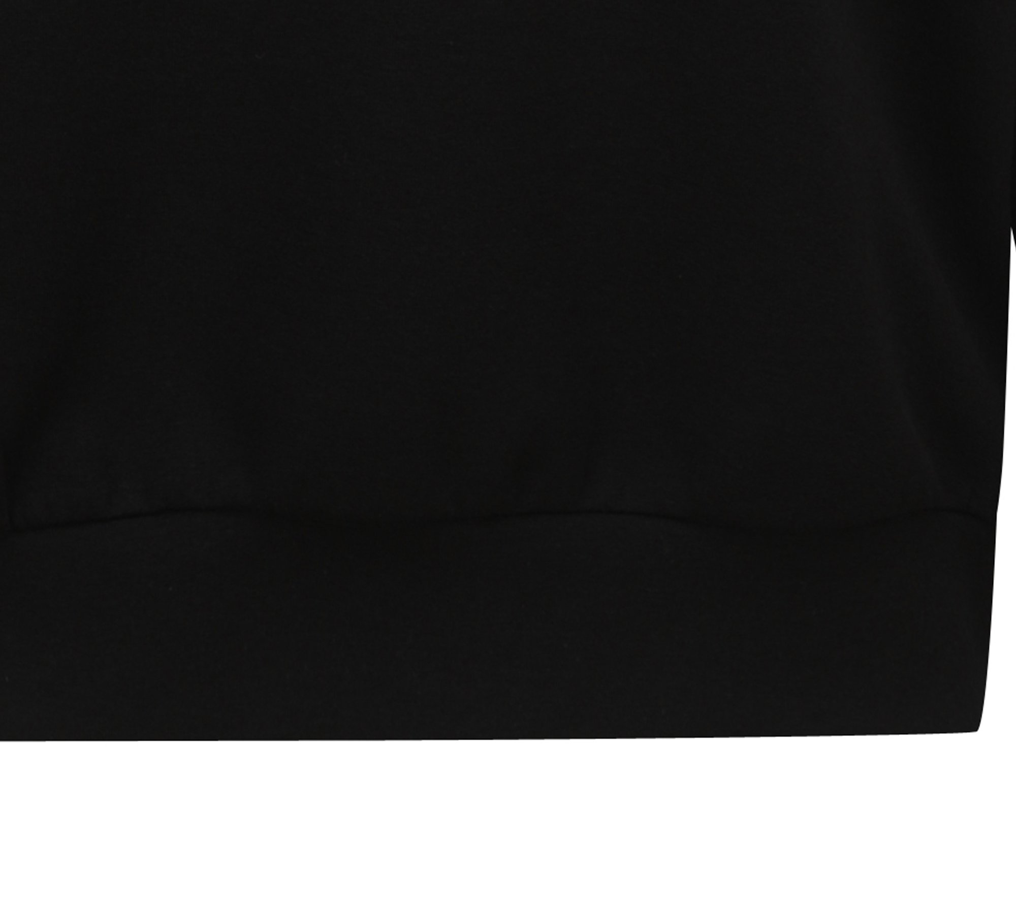 FX 변형 요꼬에리 크랍 스웨트셔츠_52KA2752, 블랙