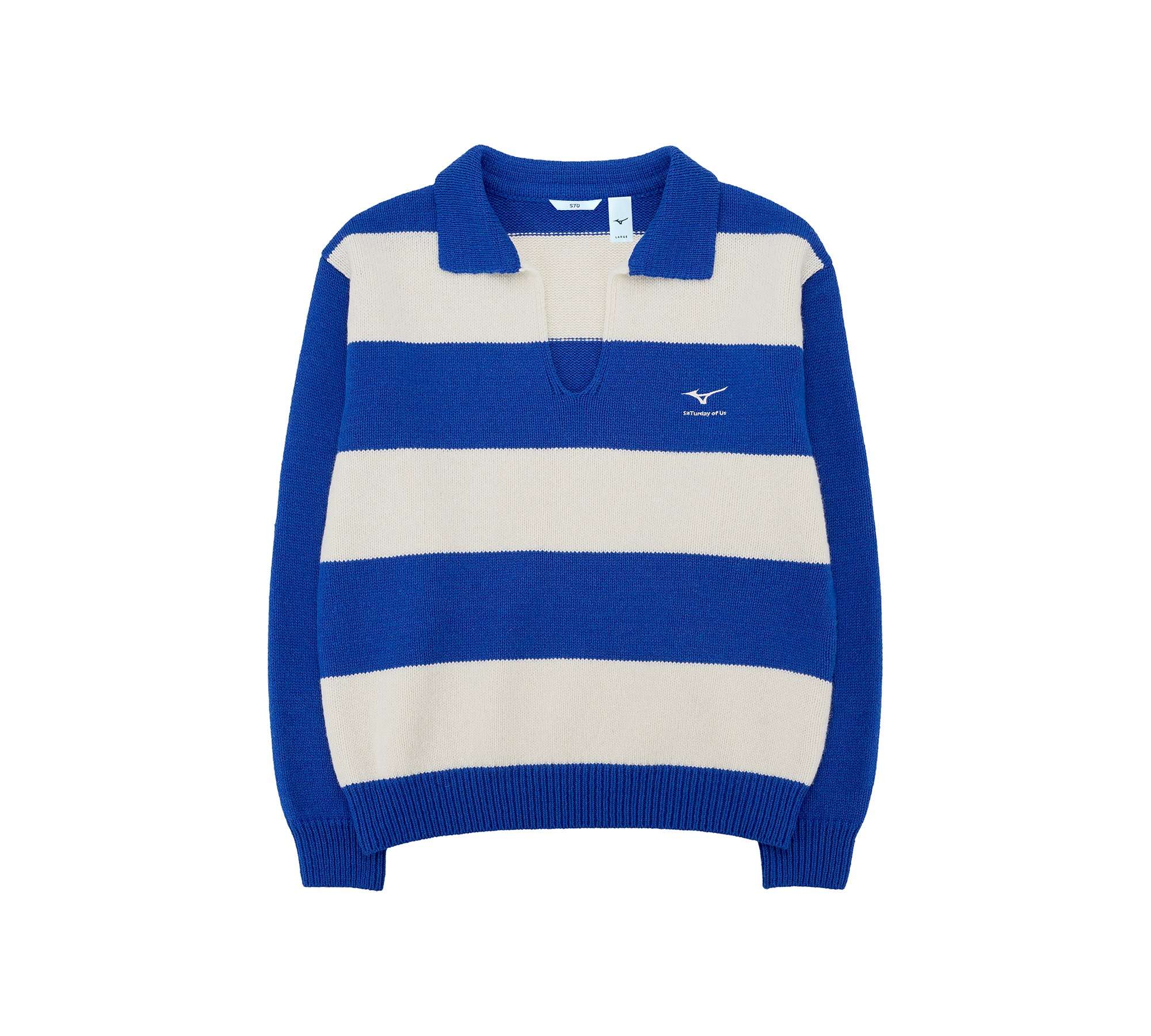 MIZUNO X STU STRIPE KNIT PULLOVER_32MTWI04